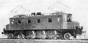 early electric Swiss train